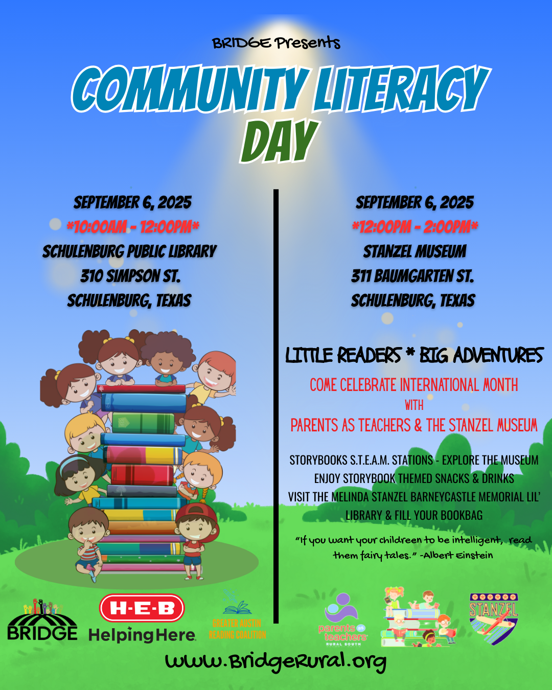 Community Literacy Day 9/6/2025 - BRIDGE